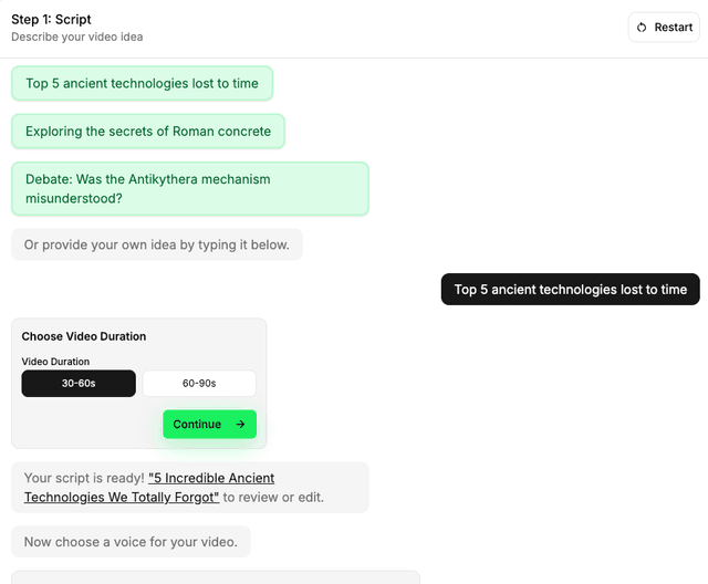 AI Generates Your Script